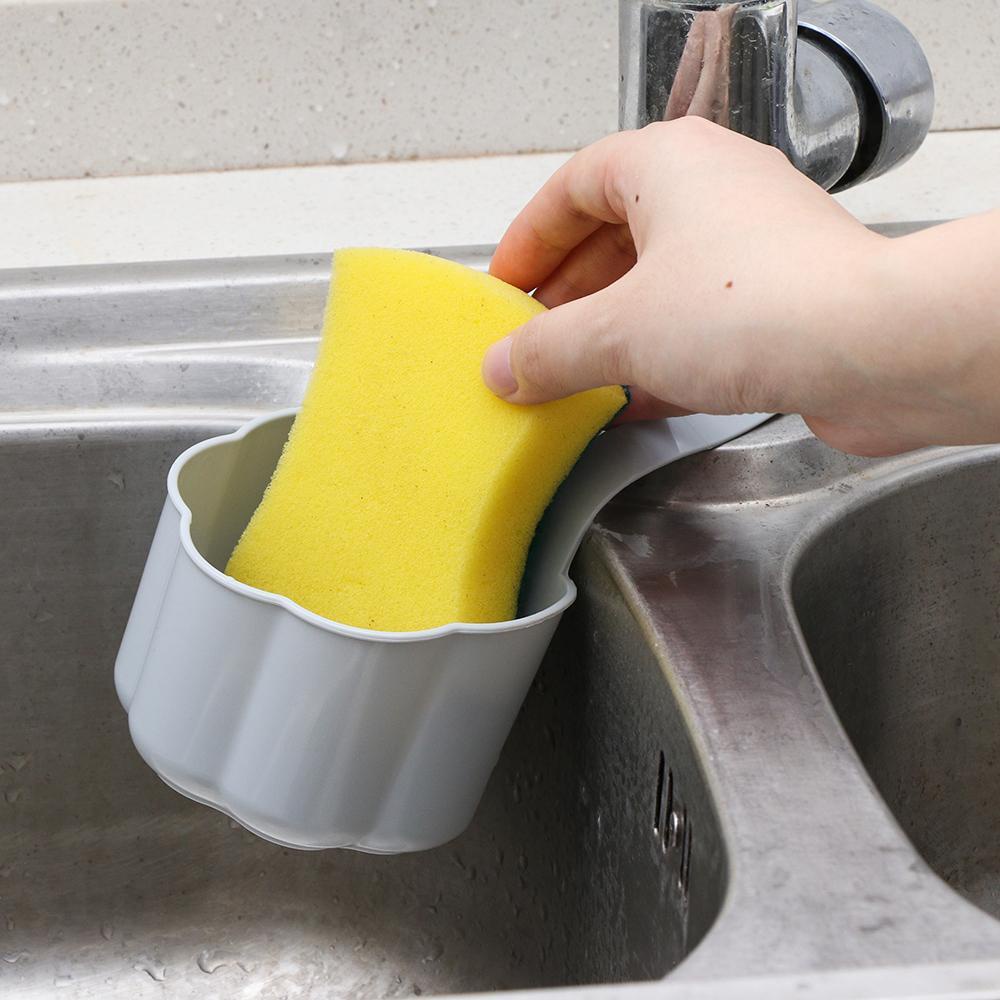 Giá Đỡ Bọt Biển Rửa Chén Gắn Vòi Nước Tiện Dụng Chất Lượng Cao