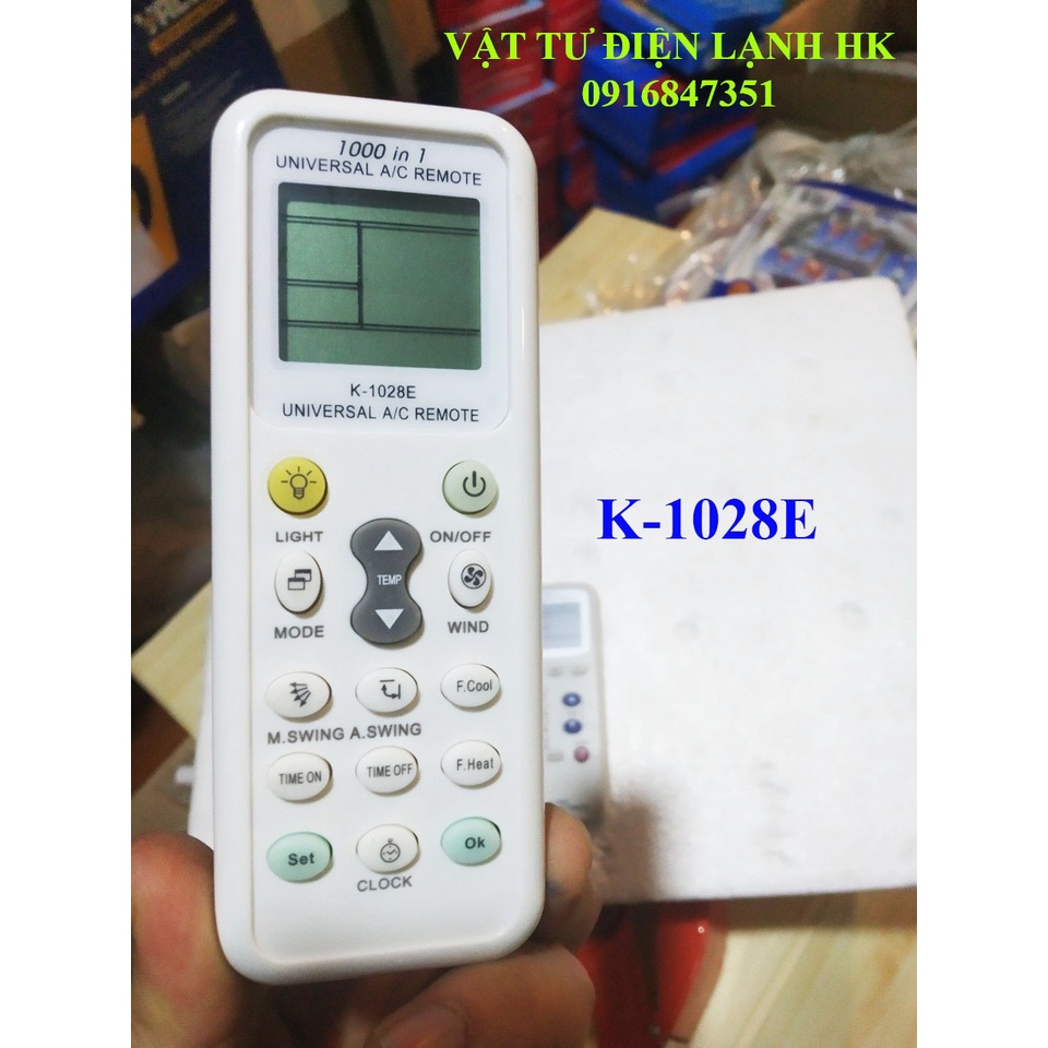 Điều khiển điều hòa đa năng Remote điều hoà máy lạnh K-1028E K-100ES K-1038E - ĐK 1028 100ES 1038