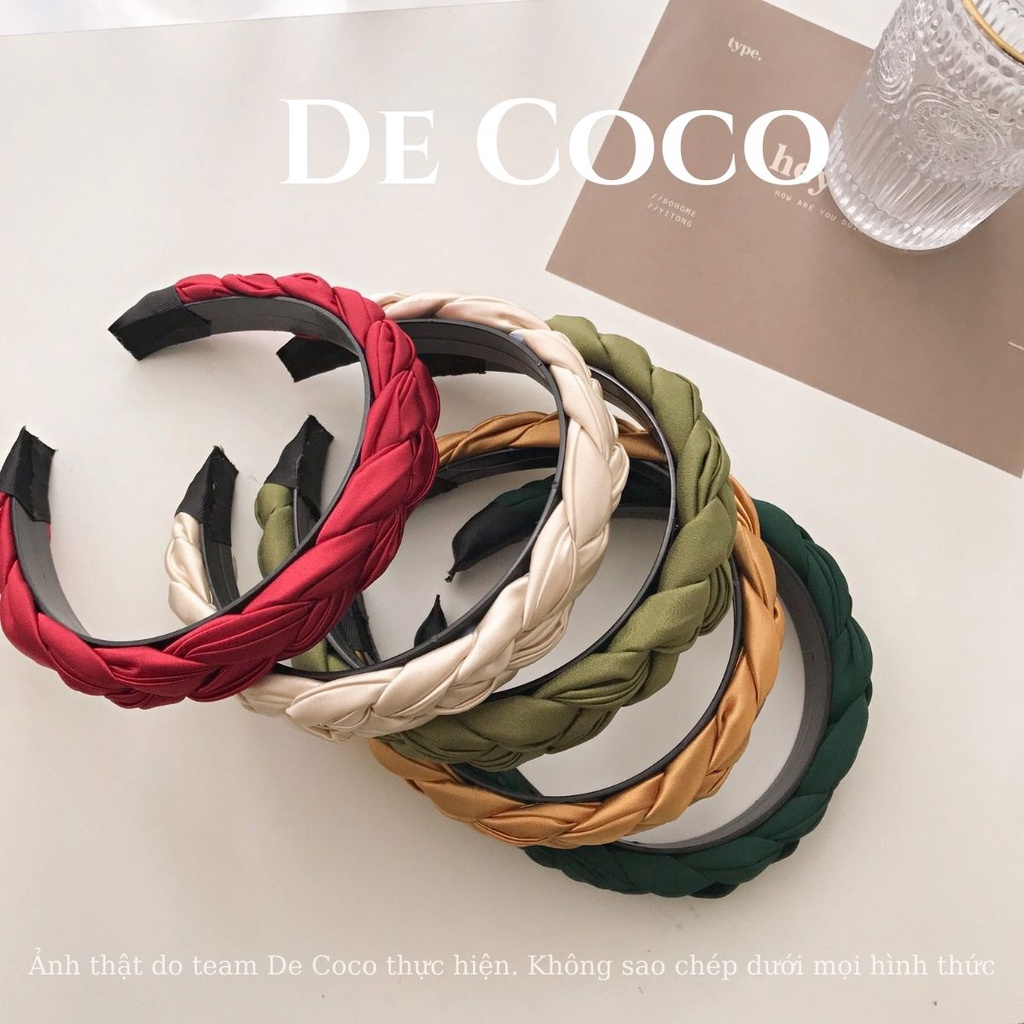 Mấn lụa tết. bờm tóc trơn nữ tính Suri De Coco decoco.accessories