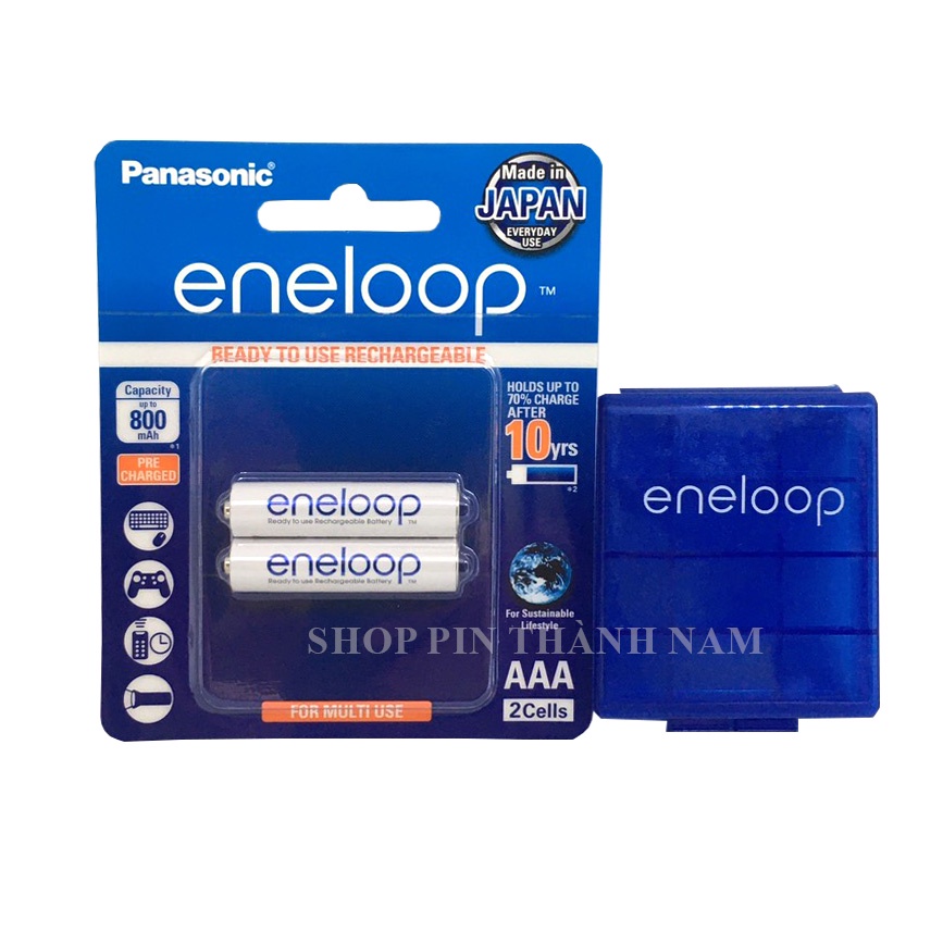 Chính Hãng - Pin sạc AAA Panasonic Eneloop 800 mAh