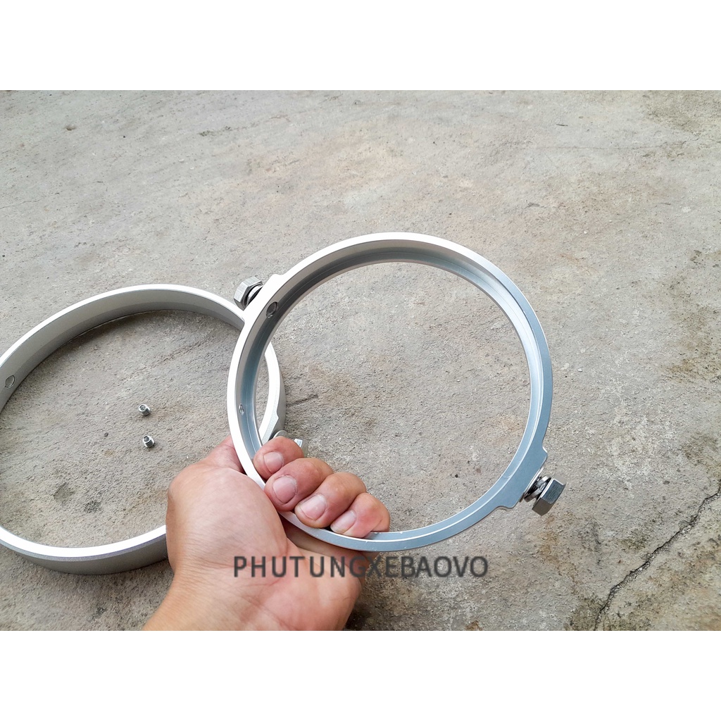 Vòng nhôm gắn đèn pha daymaker vào tai thỏ không cần sử dụng gáo đèn