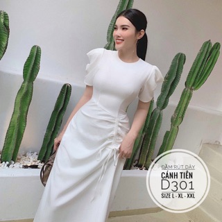 Bigsize Đầm rút dây cánh tiên D301