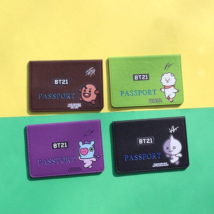 Bao Da Pu Đựng Hộ Chiếu Cho Fan Của Bts Bt21