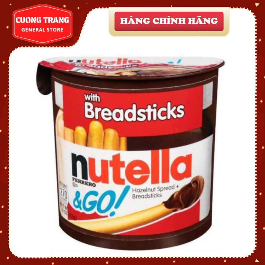 Bánh chấm que Nutella &amp; Go With Bread Sticks