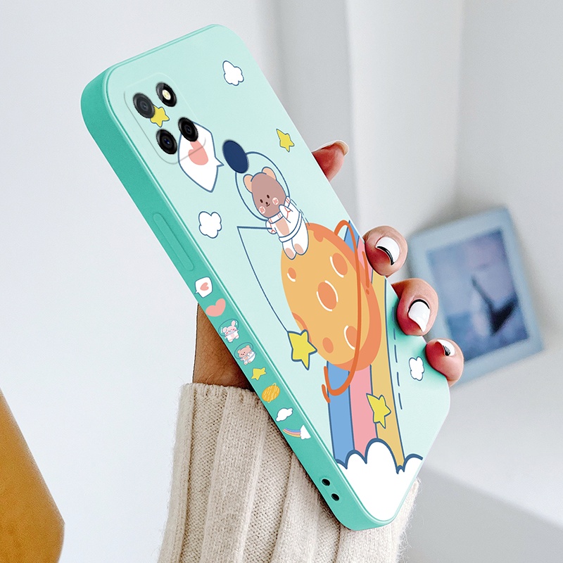 Ốp Điện Thoại Silicone TPU Mềm Họa Tiết Hoạt Hình Cho realme c25 c12 c25s c15 c11 c11 2021 c21y c25y c2