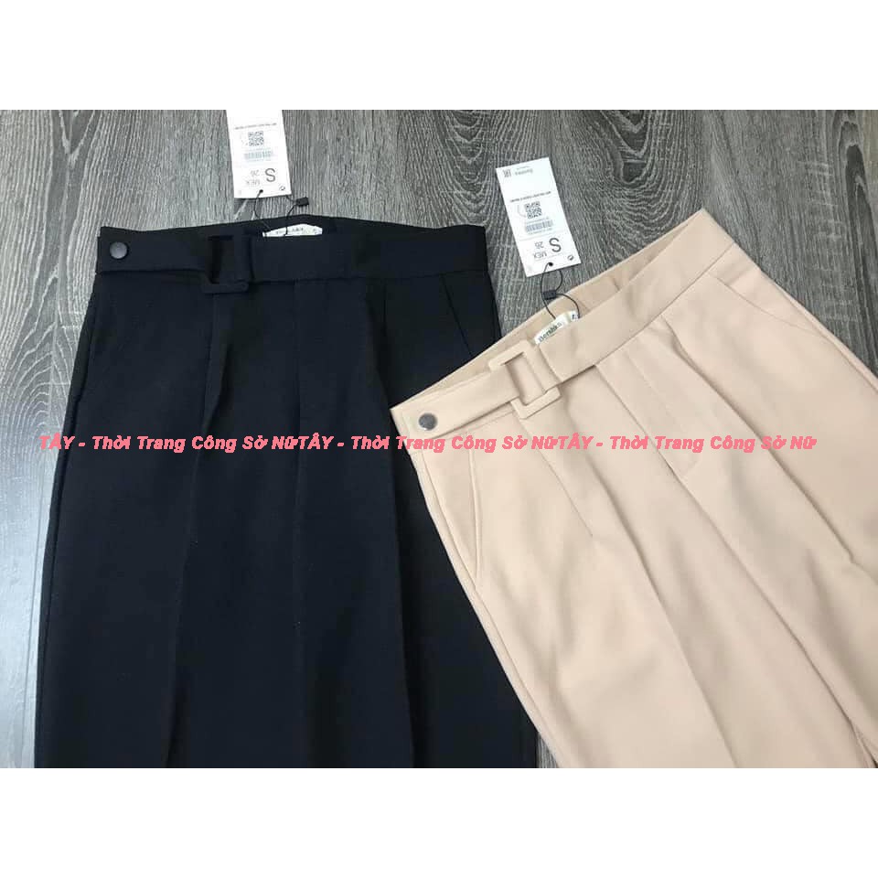 Quần tây dáng baggy lưng cao phối đai TÂY COLLECTION