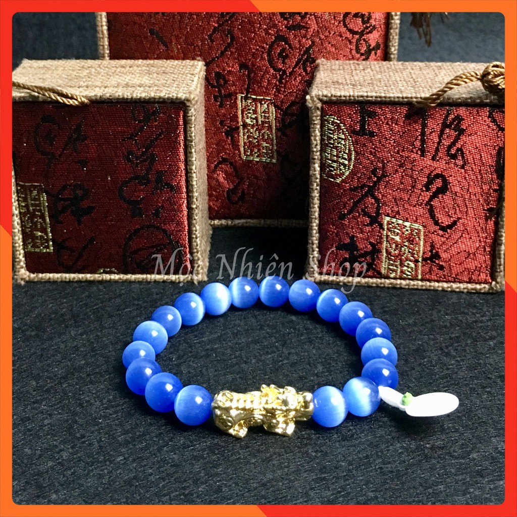 Vòng Tay Đá Mắt Mèo - size 8mm | BigBuy360 - bigbuy360.vn