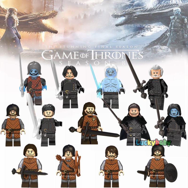 Mô Hình Lego Nhân Vật Jon Snow Benjen Jenor Song Of Ice And Fire Trong Phim Game Of Thrones Dành Cho Bé