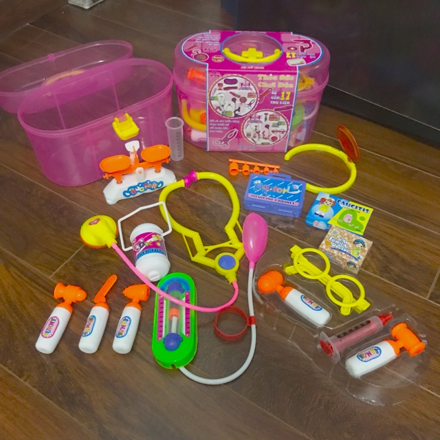[Hàng Việt Nam] Hộp đồ chơi bác sĩ 17 chi tiết dành cho bé