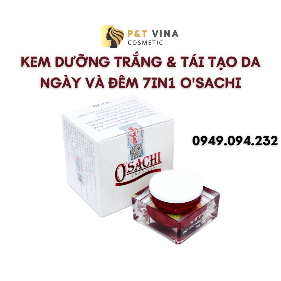 [Chính Hãng] Kem Tái Tạo Dưỡng Trắng Da Osachi 7 in 1 20g