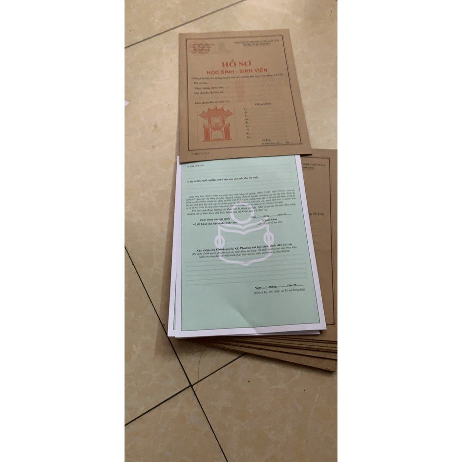 Bộ hồ sơ giành cho học sinh - sinh viên