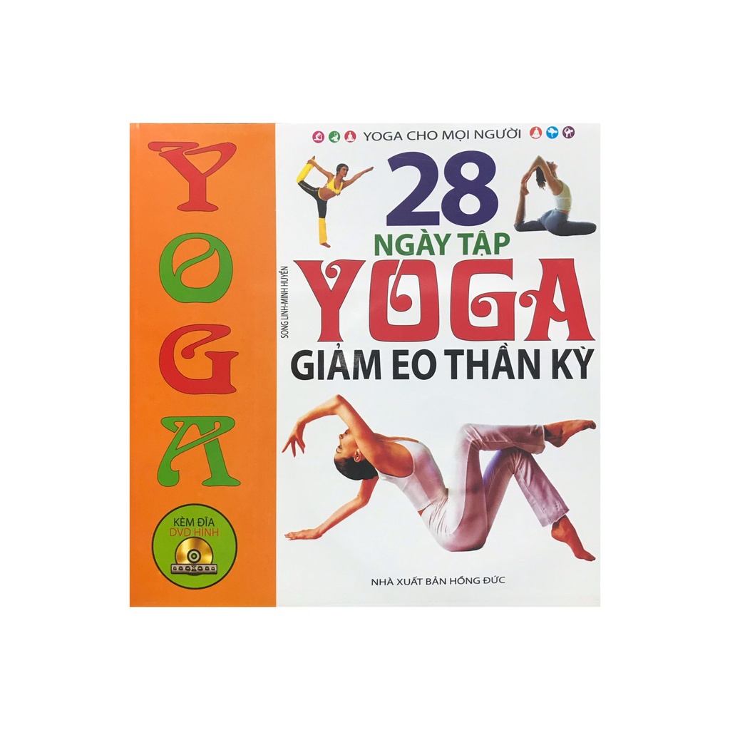 Sách - 28 ngày tập Yoga giảm eo thần kỳ , kèm đĩa CD ( Minh Lâm )