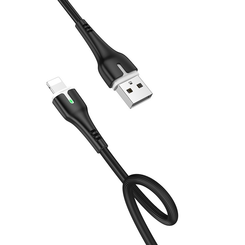 Dây Cáp sạc IP/Micro/TypeC X45 2.4A có đèn LED