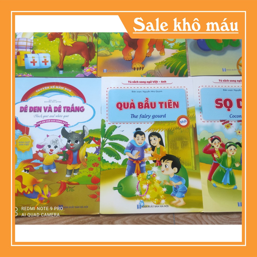 (Xả lỗ xin đánh giá 5 sao) [TẶNG QUÀ 0Đ] Bộ 20 Cuốn Truyện Tranh Cổ Tích Việt Nam  và thế giới Cho Bé (Song ngữ).