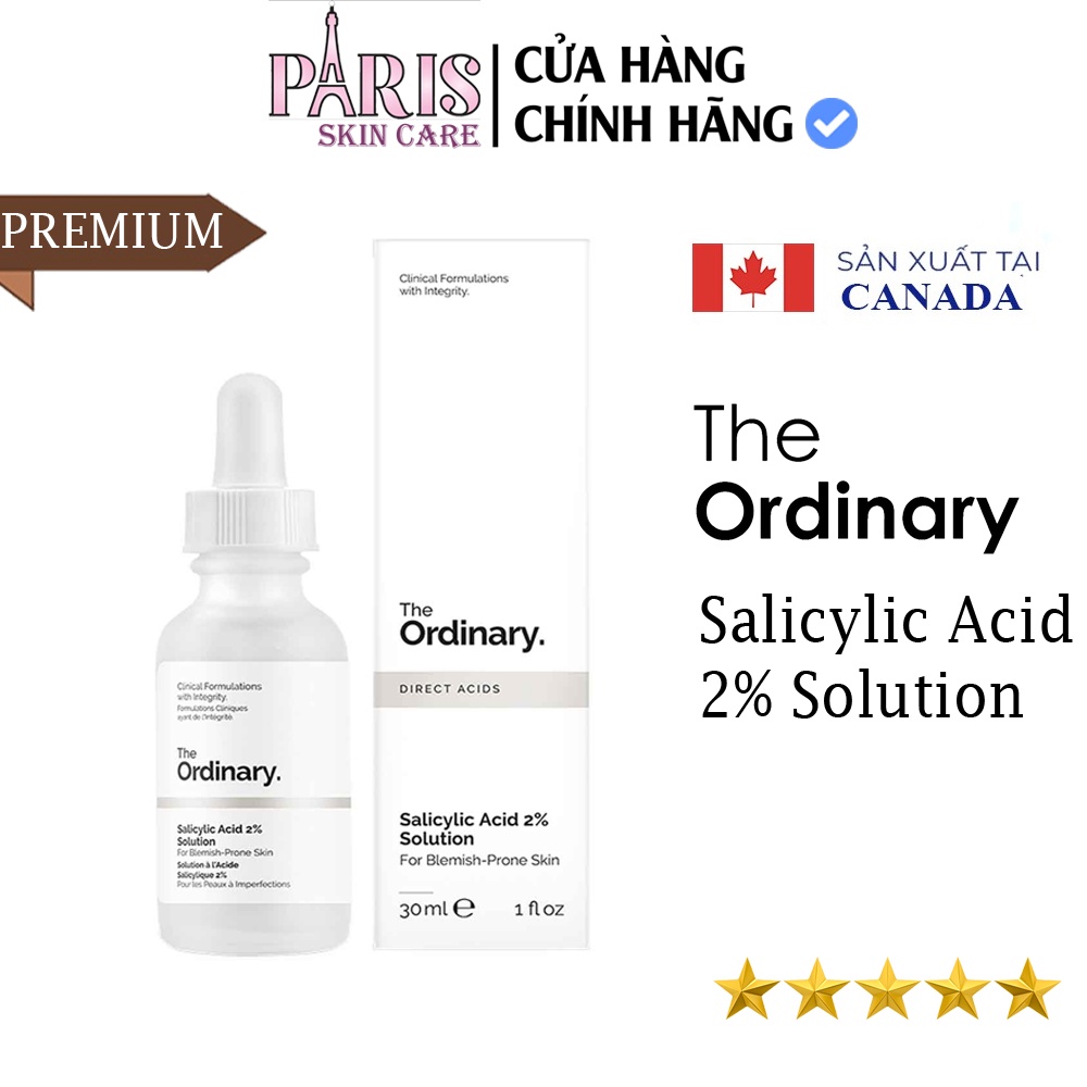 Serum The Ordinary Salicylic Acid 2% Solution. tinh chất tẩy tế bào ra chết, ngăn ngừa mụn