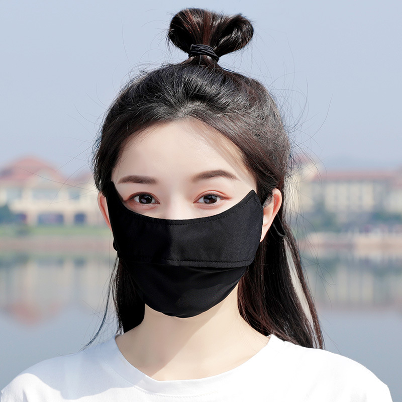 Fashion lady's eye protection mask, sunscreen summer thin sunshade facial mask, breathable face mask