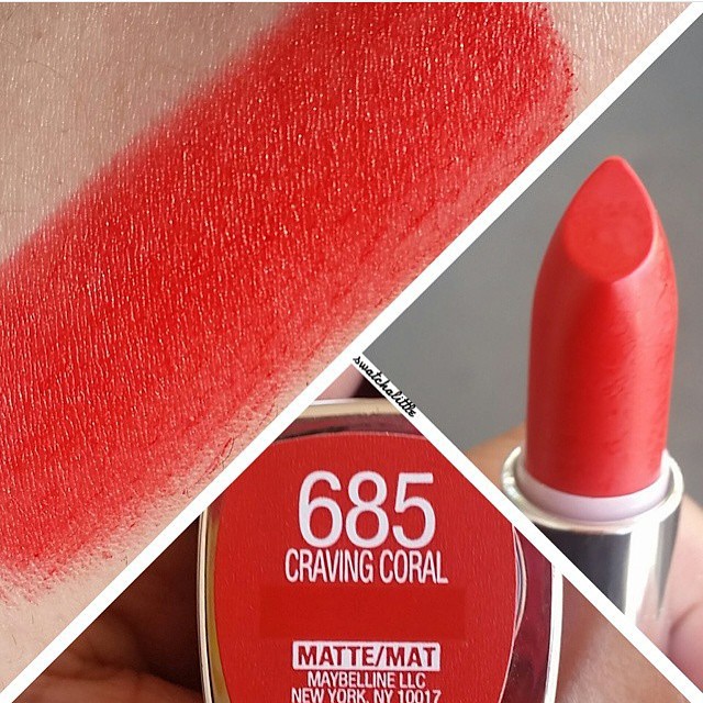 (USA) Son Thỏi Maybelline Color Sensational Creamy Matte Lip Color chính hãng cty