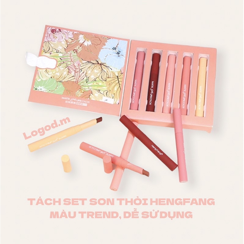 🎀SĂN SALE🎀Tách Set Son Thỏi HENGFANG Tiện Lợi, Dễ Sử Dụng - Logod.m