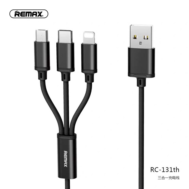 Cáp Sạc Đa Năng Trên Ô Tô - Chuẩn Hãng REMAX RC-131th.
