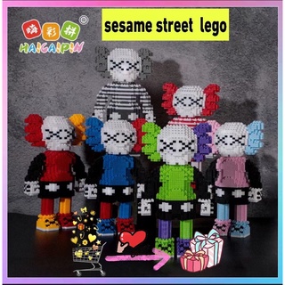 ❤️KWAS❤️Thương hiệu thủy triều KWAS Dòng Sesame Street Các khối Lego đã được xếp hình cho bé trai và bé gái món quà đồ chơi người lớn