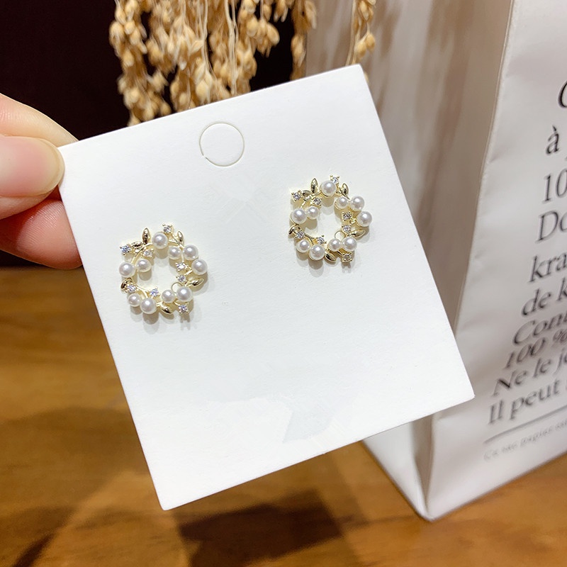 Bông tai nữ dạng khuyên tròn xinh xắn dễ thương thanh lịch nhẹ nhàng BT77