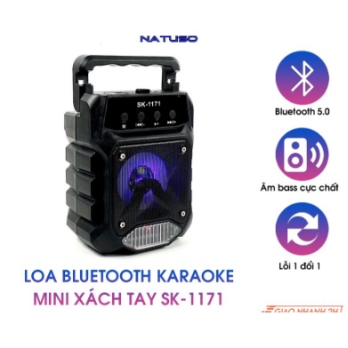 Loa Bluetooth Hát Karaoke KTS    Tặng Kèm Mic 10w