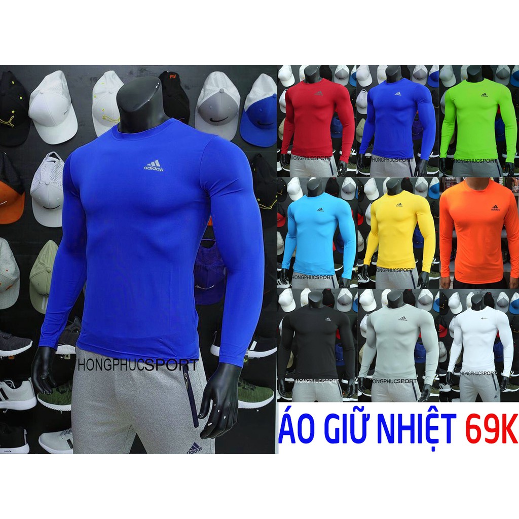 [Free ship từ 99k] Áo thun nam body giữ nhiệt dài tay cực đẹp đủ mầu