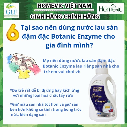 Lau sàn đậm đặc Botanic enzyme 1.5L