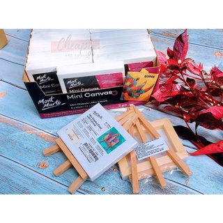 [Cheapy] Khung vẽ Canvas Mini Mont Marte ( kèm giá đỡ ) - Khung vải canvas