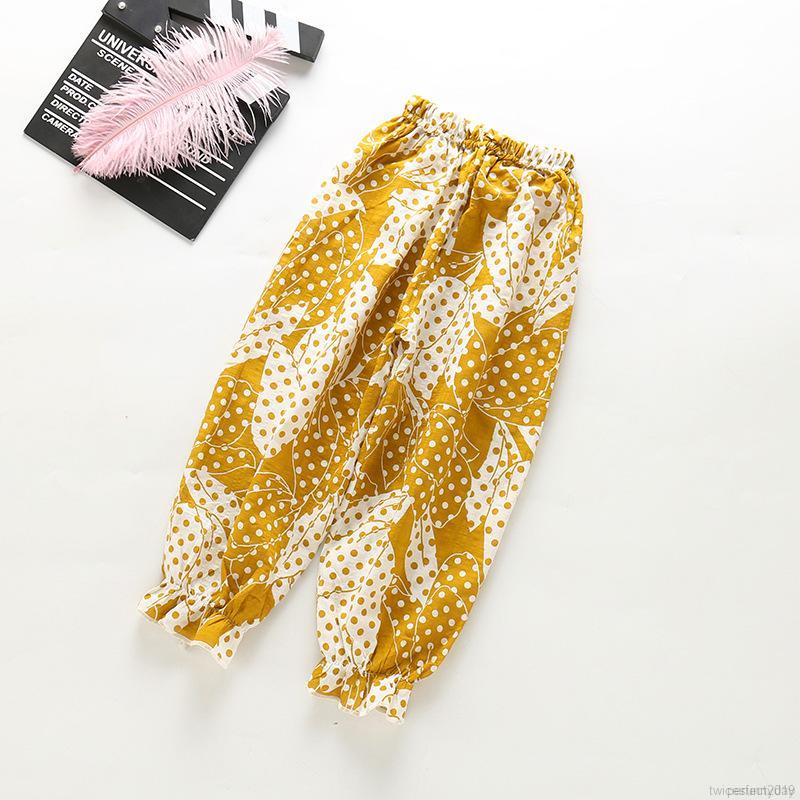 Quần Dài Chất Cotton Hoạ Tiết Hoạt Hình Đáng Yêu Cho Bé