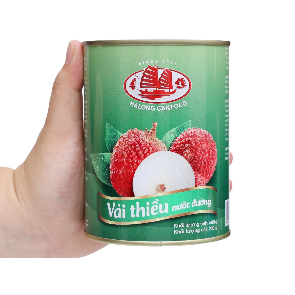 Vải thiều nước đường Hạ Long 560g