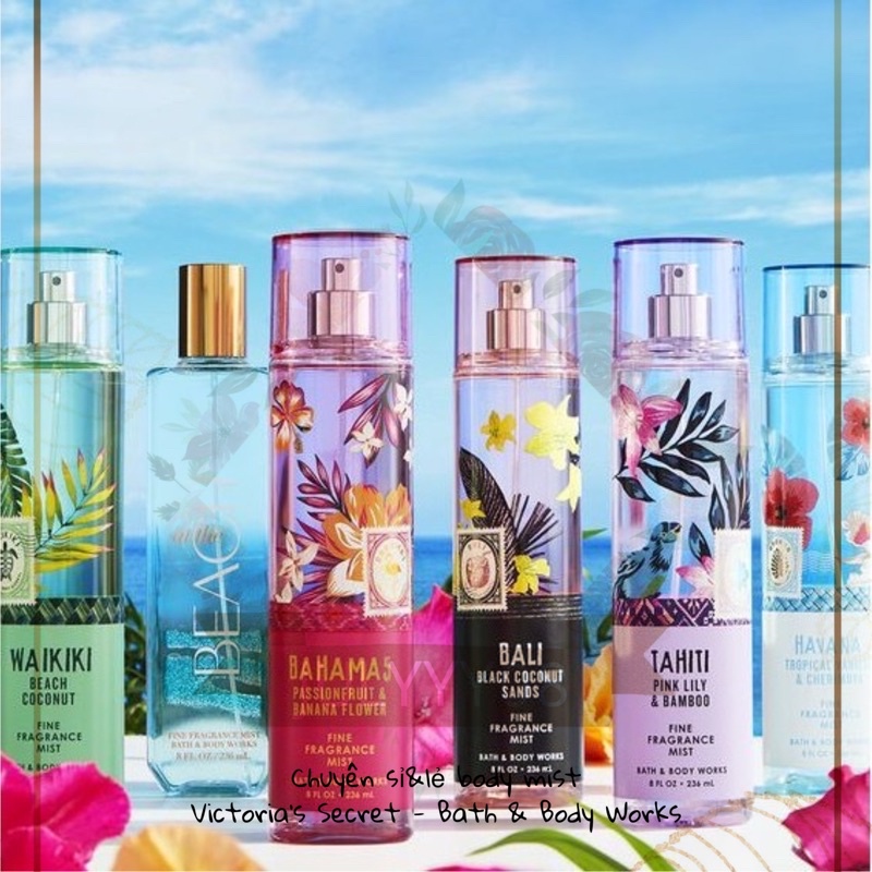 Xịt thơm Body Mist Bath and body Works 10ml - News 2 [ Bill Mỹ] +jɥȽÿ08+