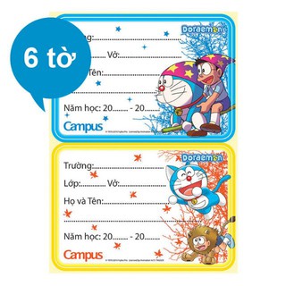 [sỉ ib] Nhãn Vở Doraemon Campus NT-DOR12