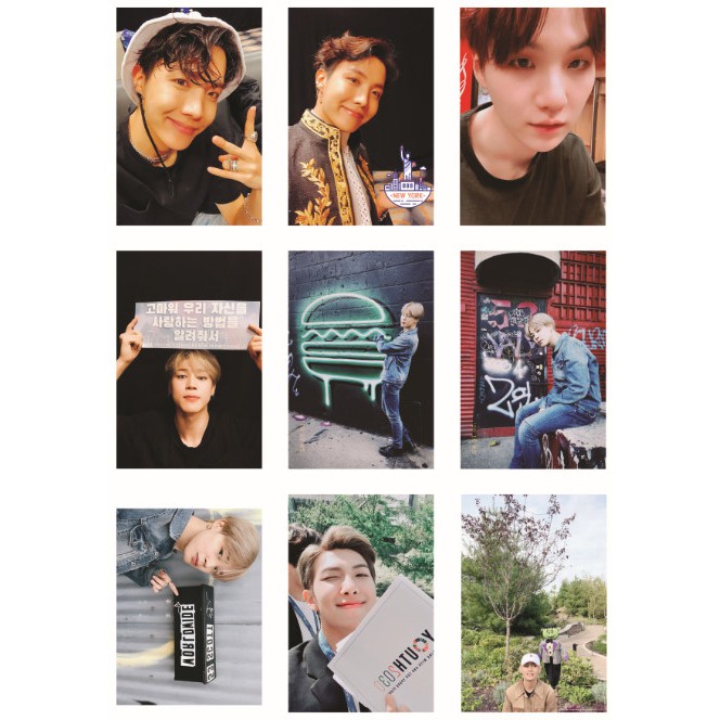 Lomo card ảnh nhóm BTS update Twitter 7 Full 72 ảnh