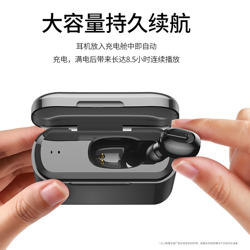 Earphone Bluetooth Wireless Headphones Double Ear Sports Run Entry Ear Suitable Apple Millet Oppo Huawei Vivo Android Un