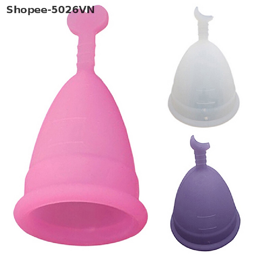 [flood] Cốc Nguyệt San Bằng Silicon Mềm Có Thể Tái Sử Dụng Kích Thước Nhỏ Hoặc Lớn (f)