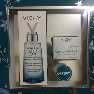 Set Serum vichy 89+kem dưỡng Aqualia thermal