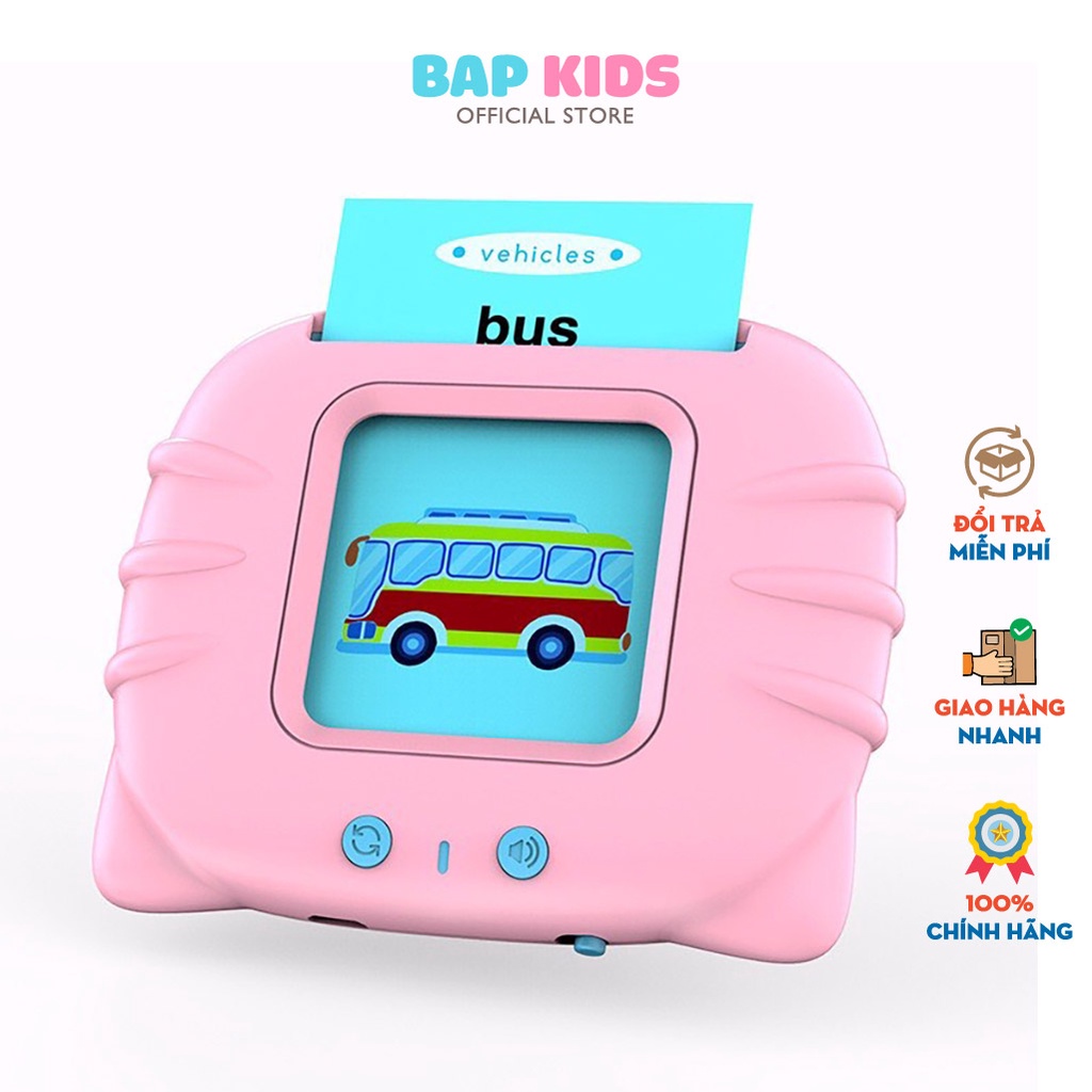 Đồ Chơi Bapkids, Máy Đọc Thẻ Tiếng Anh Cho Trẻ Em Gồm 224 Từ Vựng