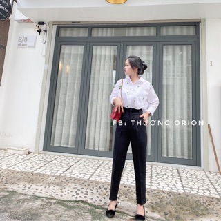 Quần MS18 ( 2 nút bọc) -Ảnh Chụp thật 100% - Đai Cao