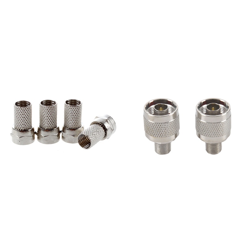 Set 10 Đầu Nối RG6 RG-6 F TV + 2 Đầu Nối Type N