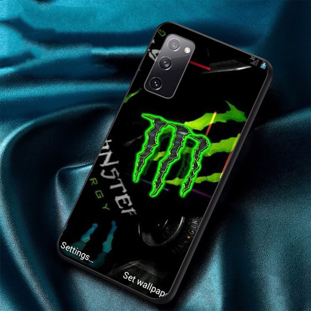 YN95 Monster Energy Silicone Case Soft Cover Samsung A50S A60 M40 A70S A01 EU A11 A21S A41 A51