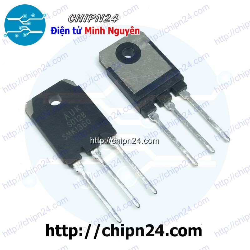 [1 CON] (KT1) Mosfet SMK1360 TO-3P 13A 600V Kênh N (13N60 SMK 1360)