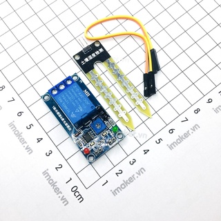 Cảm biến độ ẩm đất kết hợp relay - điện áp 12v