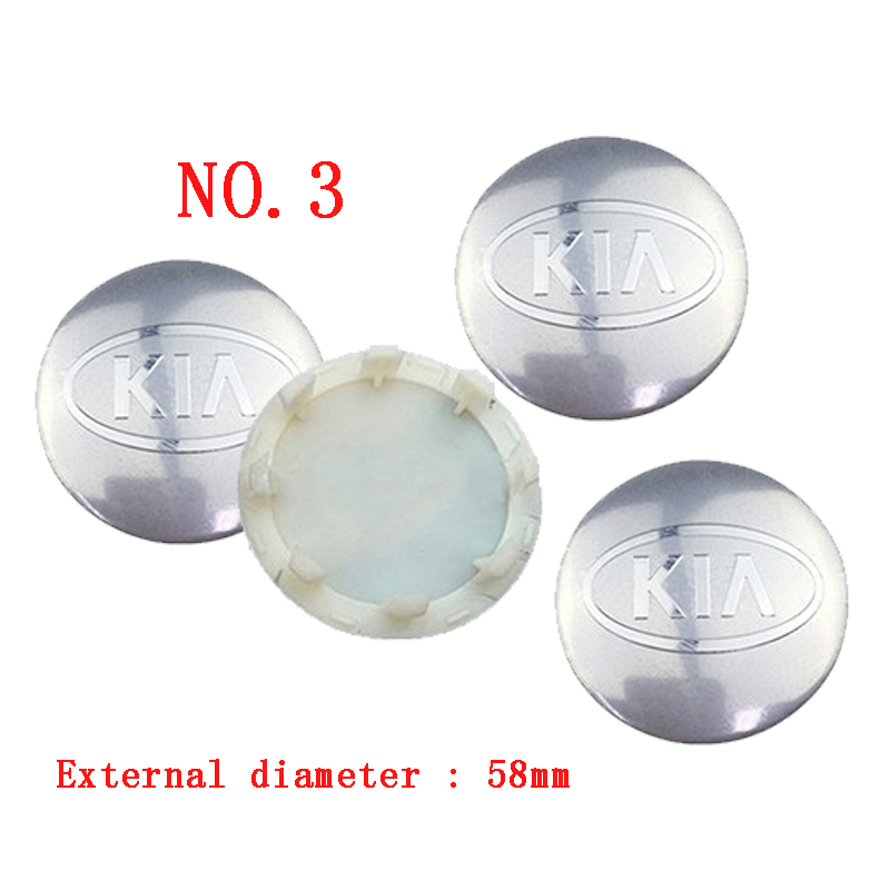 Set 4 Nắp Đậy Trục Bánh Xe Ô Tô Kia K5 Kx1 Forte R Cerato Rio