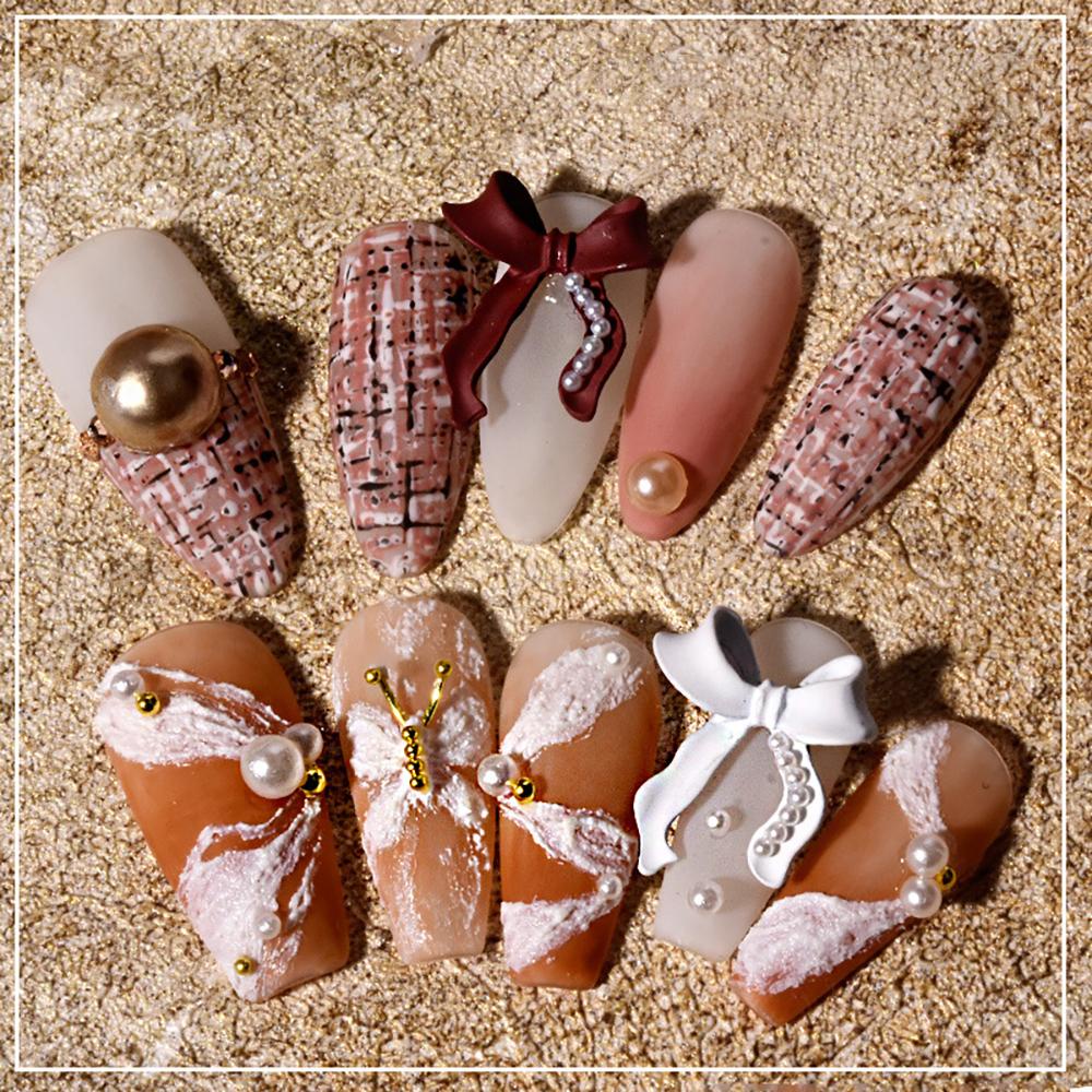 Phụ Kiện Trang Trí Móng Tay Hình Nơ Bằng Hợp Kim DIY