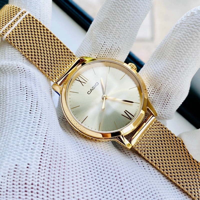 Đồng hồ nữ dây thép Casio LTP E157MG