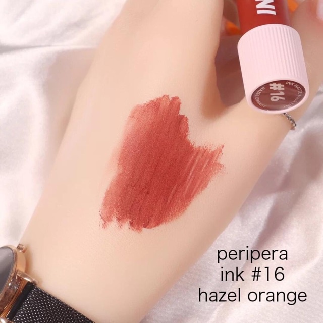 [DATE 09/09/22] Son Kem Lâu Trôi Peripera Ink Matte Blur Tint màu #16 Hazel orange Cam Đất Cháy (Hàn quốc)