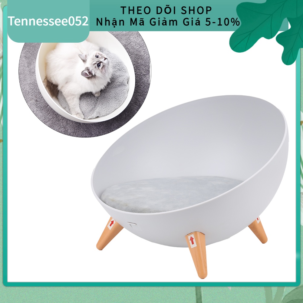 [Hàng Sẵn] Giường mèo hình bán cầu Mở kèm nệm nằm Ghế nằm cho chó mèo cao cấp【Tennessee052】