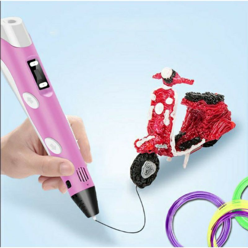 Bút vẽ 3D sống động nhiệt độ cao PLA kèm 5m vật liệu và cáp sạc | BigBuy360 - bigbuy360.vn