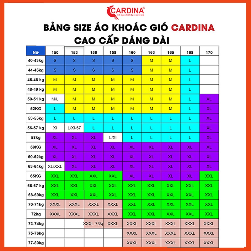 Áo gió gữ CARDINA chất gió xước 2 lớp cao cấp dáng dài cản gió chống nước chống nắng nhẹ GFV.